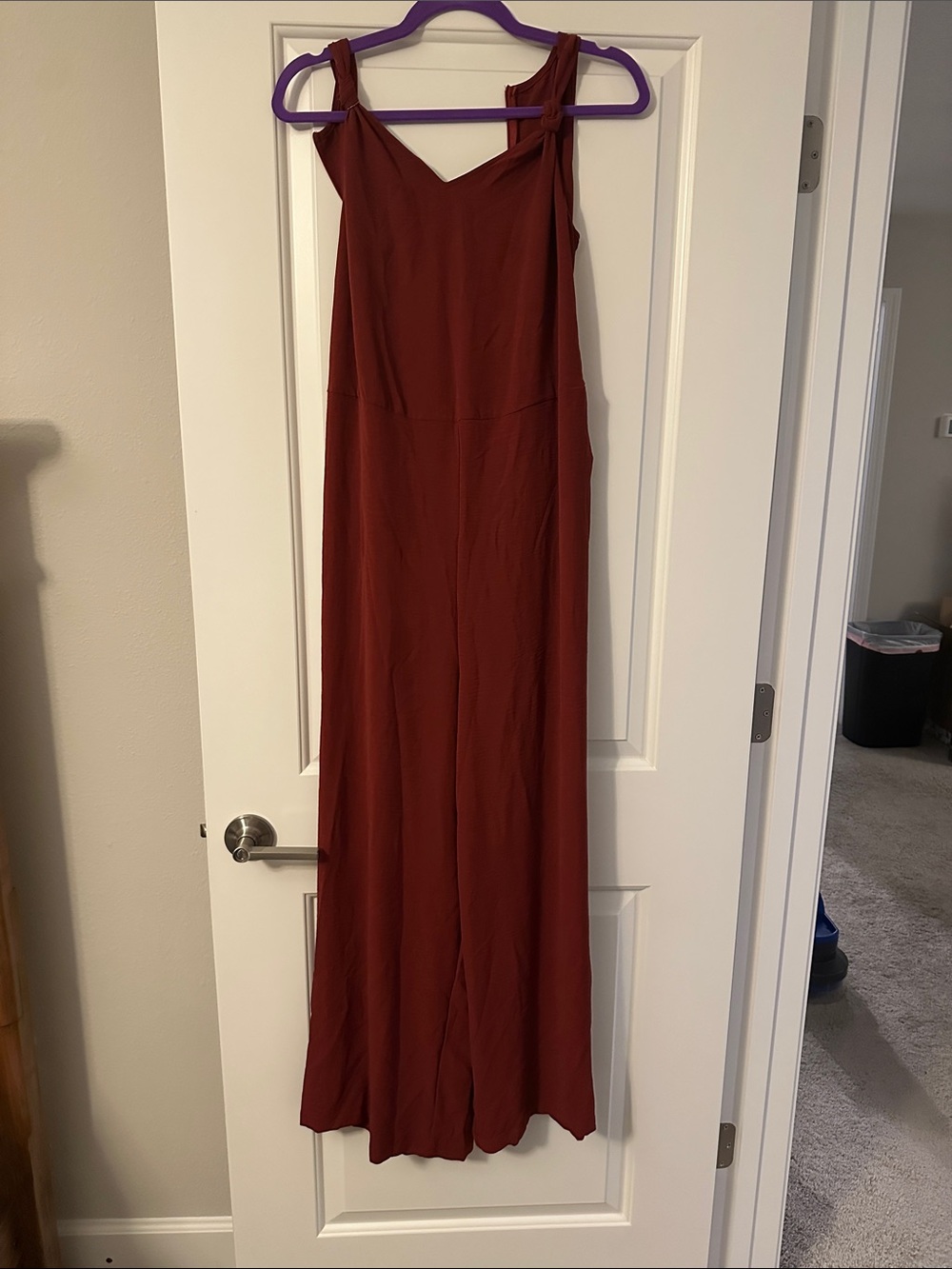 NWOT Rust Red Women's Sleeveless Jumpsuit